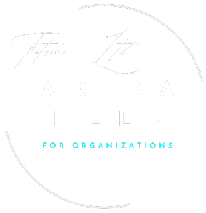 a logo round containing text akira help and fitsec signature